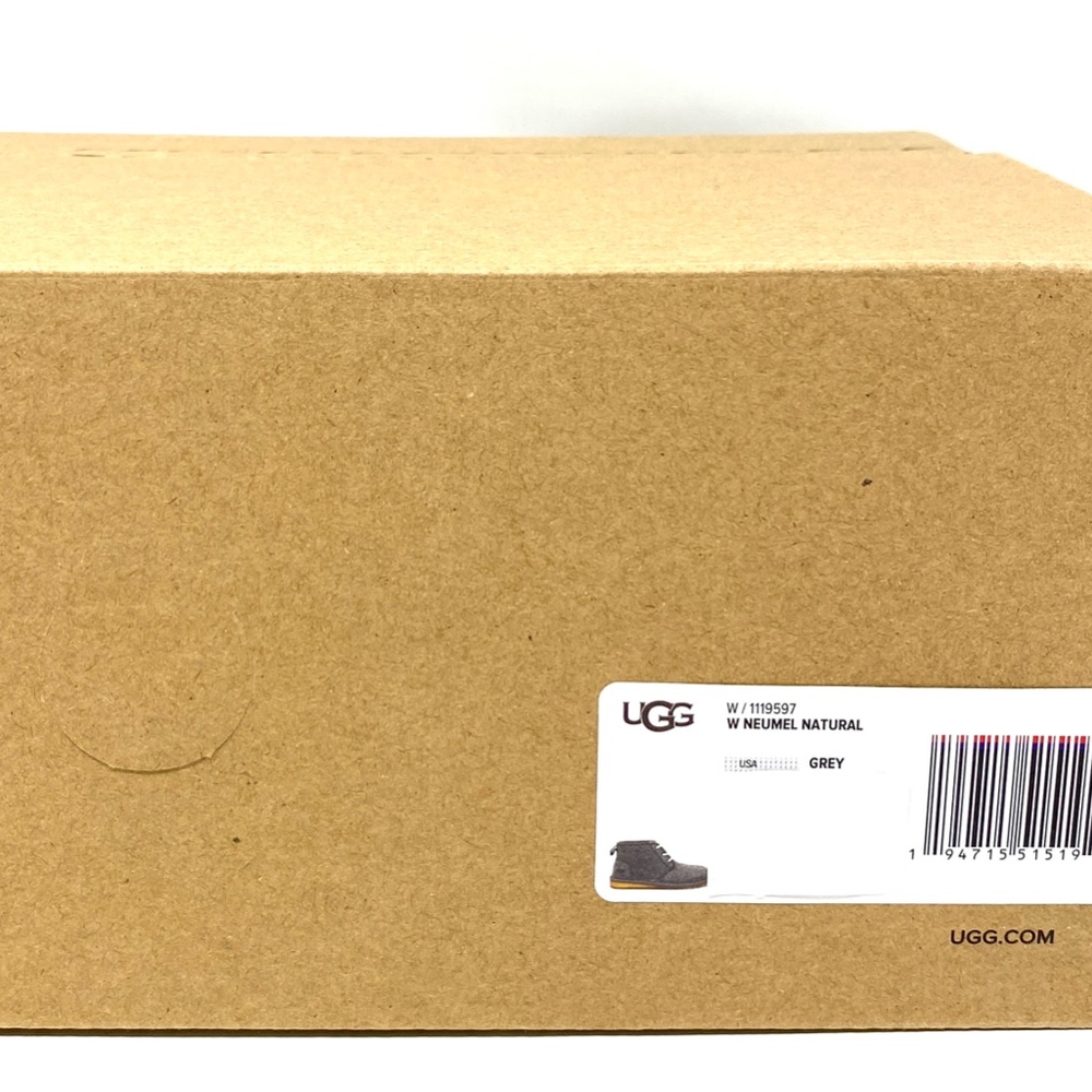 UGG NEUMEL Mid Top Casual Snow Boots Gray Naturals Canvas Fur Women Size 1119597 - Picture 11 of 12